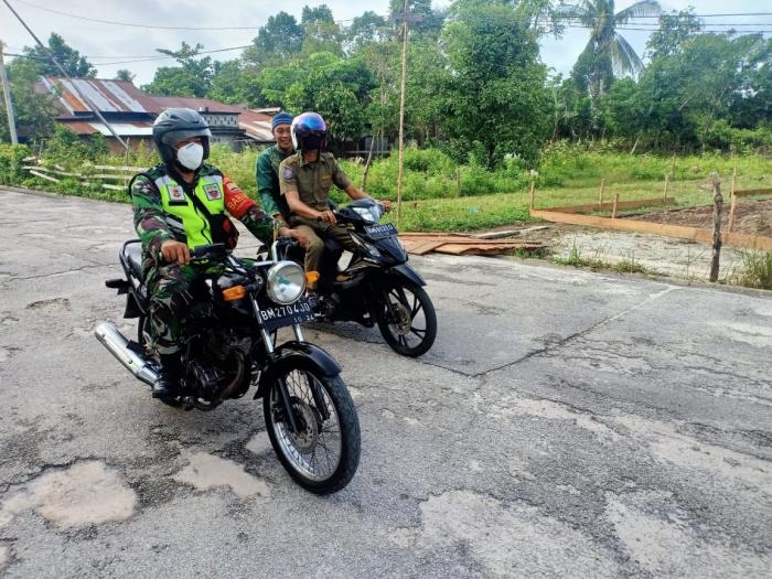 Anggota Danramil 08/Merbau kembali Gelar Patroli Pengamanan.
