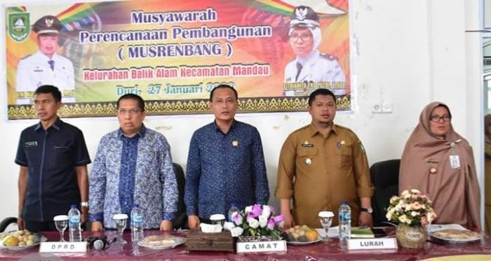 Anggota DPRD Inginkan Adanya Usulan Skala Prioritas Pada  Musrenbang Tingkat Kelurahan