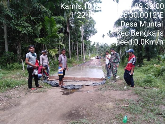 Babinsa Desa Muntai Gelar Kegiatan Komsos 