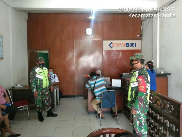 Anggota TNI 11 Kandis Kembali Gelar Patroli Prokes