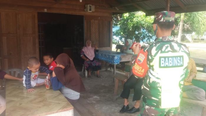 Anggota Danramil 08/Merbau kembali gelar Gakplin protokol kesehatan