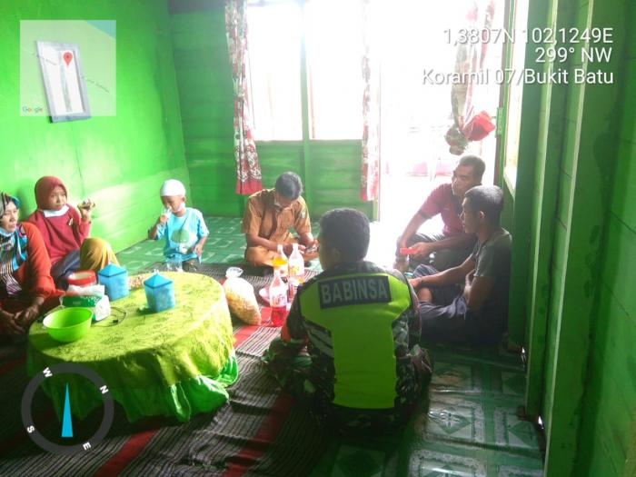 Cegah Penularan Covid 19, Babinsa Desa Batang Duku Gelar Sosialisasi