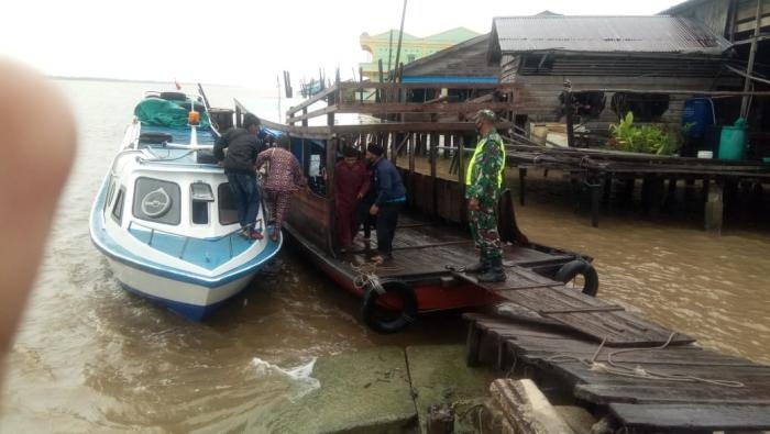 Cegah Covid -19, Babinsa Koramil 08/Merbau gelar patroli gakplin protokol kesehatan di Desa Kudap.