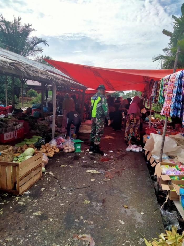 Anggota Danramil 08/Merbau kembali gelar Gakplin protokol kesehatan