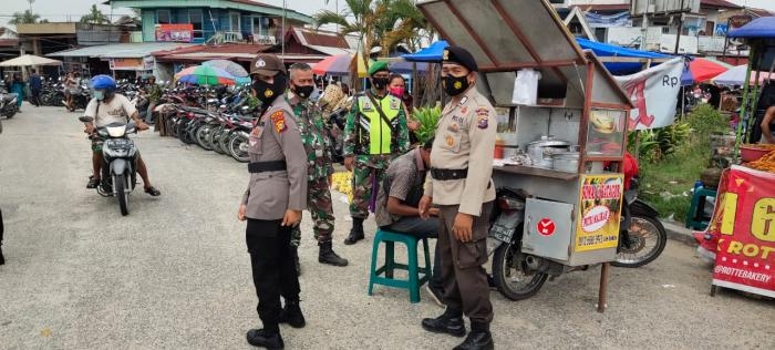 Cegah Penularan Covid, Personil Koramil 09 Minas Kembali Lakukan Sosialisasi