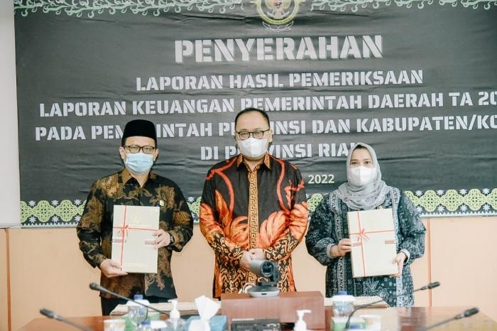 Pemkab Bengkalis Kembali Terima Opini WTP Ke - 9 dari BPK RI Perwakilan Riau