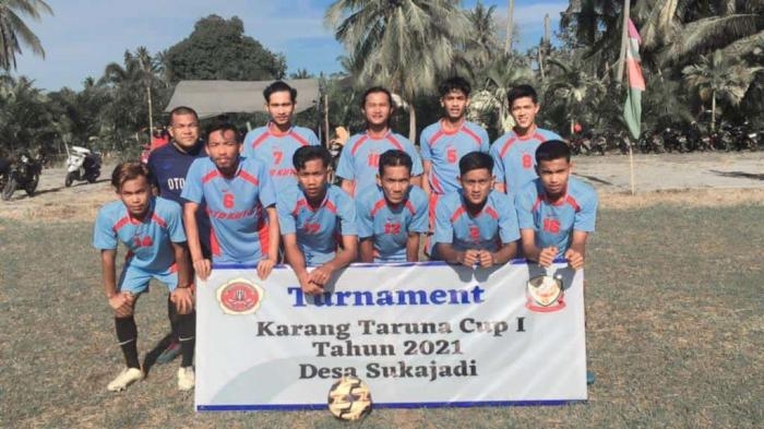Karang Taruna Desa Sukajadi Gelar Turnamen Sepak Bola Antar Dusun