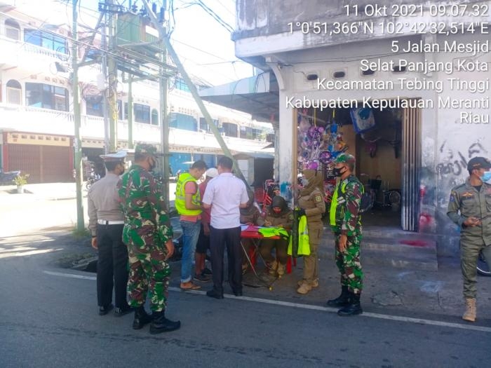 Serda Zulkarnain Bersama Tim Gabungan Kembali Menggelar Operasi Yustisi di Kelurahan Selatpanjang