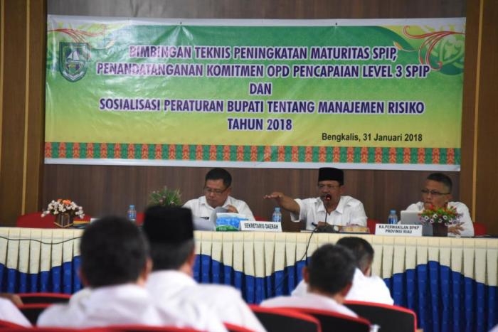Maret 2018, Pemkab Bengkalis Targetkan SPIP Level 3