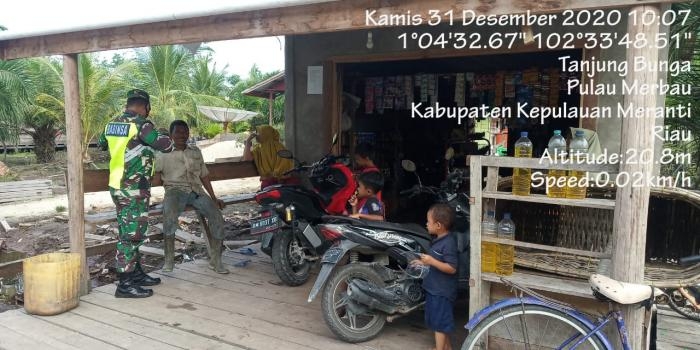 Anggota Danramil 08/Merbau kembali gelar Gakplin protokol kesehatan