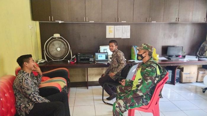 Antisipasi Penyebaran Covid 19, Personil Koramil 1 Bengkalis Kembali Lakukan Kegiatan Komsos