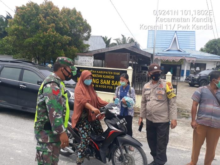 Putus Mata Rantai Covid 19, Personil Koramil 11 Kandis Kembali Gelar Operasi Bantuan Kemanusiaan