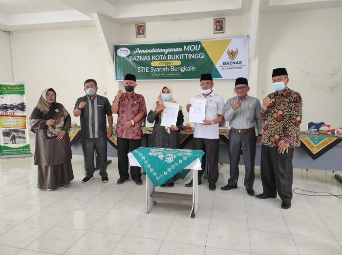 Mahasiswa STIE Syariah Bengkalis Ikuti Magang Di Kantor BAZNAS Kota Bukit Tinggi