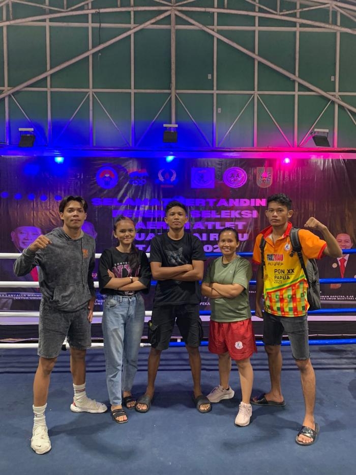 5 Atlet Cabor Muaythai Kabupaten Bengkalis Raih Juara Umum Selekda di Pekanbaru 