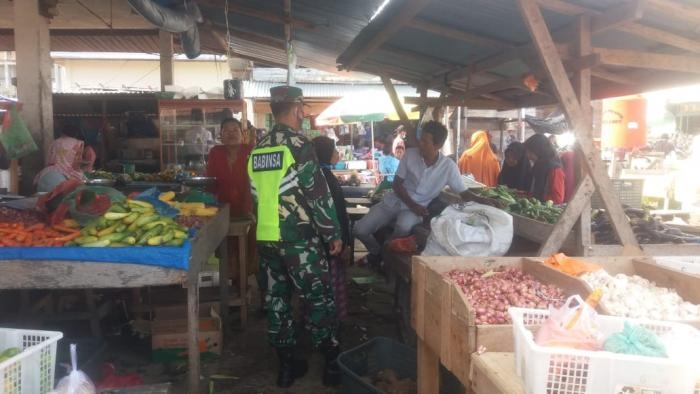 Anggota Danramil 08/Merbau kembali gelar Gakplin protokol kesehatan