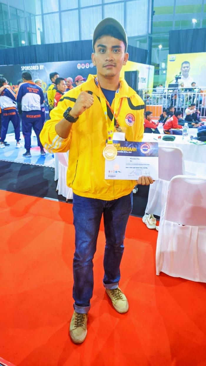 Mahasiswa STIE Syariah Bengkalis Raih Prestasi Juara 3 Kick Boxing di Kepri 