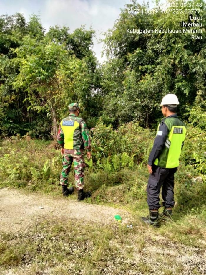 Anggota Danramil 08/Merbau Kembali Gelar Patroli Pengamanan