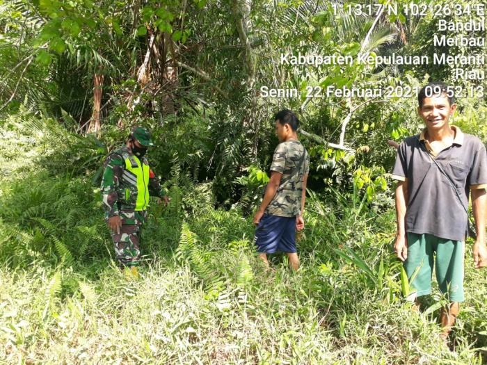 Cegah Karlahut, Personil Koramil 08 Merbau Gencar Lakukan Patroli