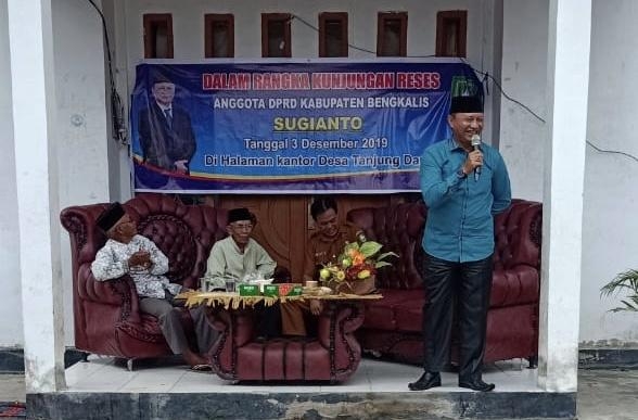 Sugianto Mengawali Reses Perdana di Desa Tanjung Damai Kecamatan Siak Kecil