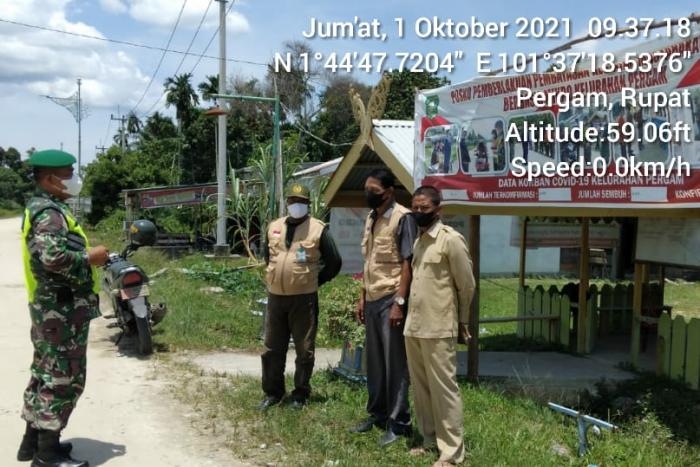 Antisipasi Penyebaran Covid 19, Serka Hendri Falar Gelar Operasi Yustisi