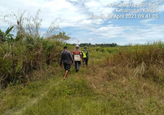 Awasi Kebakaran, Personil Koramil 11 Kandis Gelar Patroli Karlahut