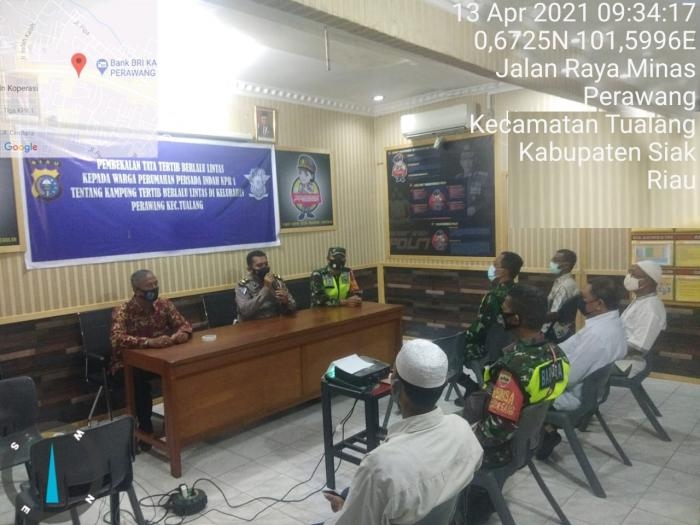 Cegah Masalah Lingkungan, Personil Koramil 10 Perawang Gelar Komunikasi Sosial Bersama Warga