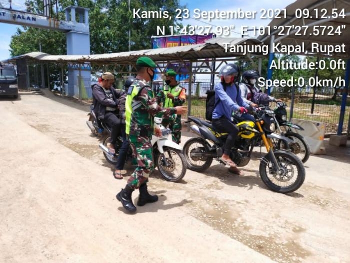 Antisipasi Penyebaran Corona, Serda Supendi Gelar Operasi Yustisi