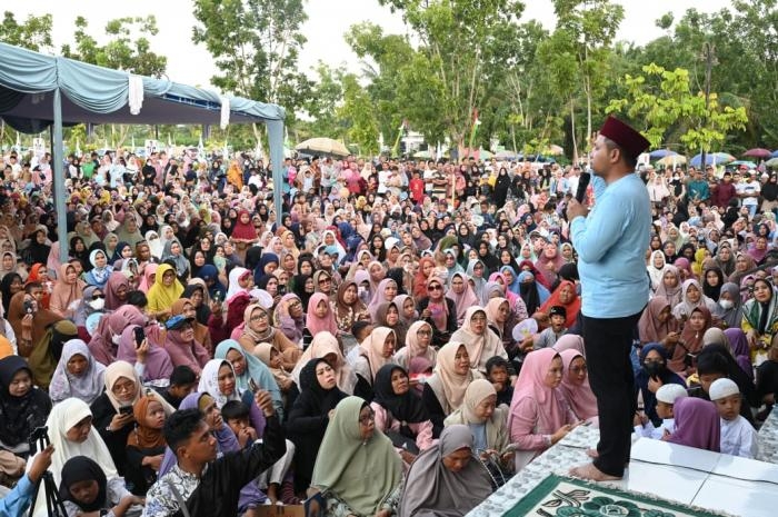 Kampanye Cagubri No Urut 1 Abdul Wahid dan SF Hariyanto 