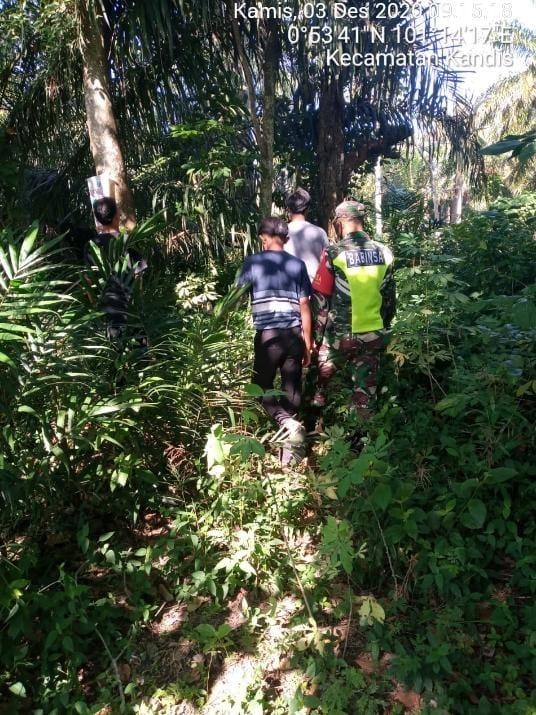 Anggota Danramil 11/Pwk Kandis kembali gelar patroli pengamanan
