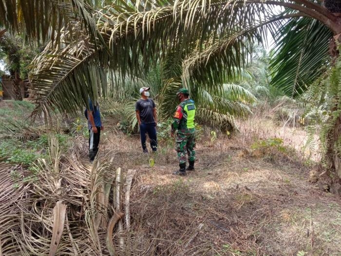 Anggota Danramil 10/Perawang Mengelar Patroli Karlahut