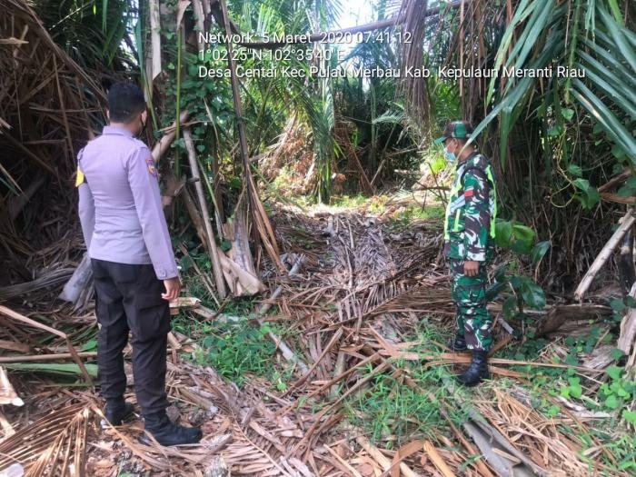 Cegah Kebakaran, Koramil 08 Merbau Gelar Patroli Karlahut