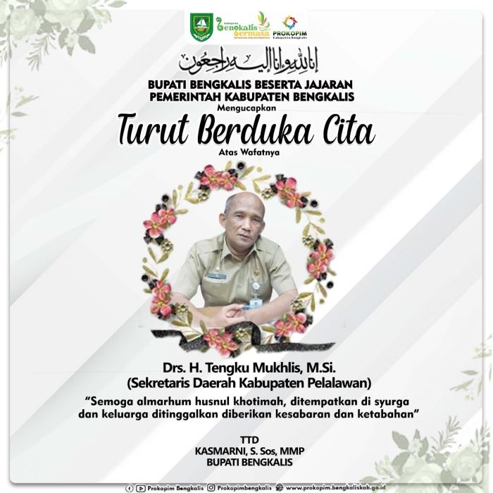 Sekda Pelalawan Meninggal Dunia, Bupati Bengkalis Kasmarni Ucapkan Belasungkawa 