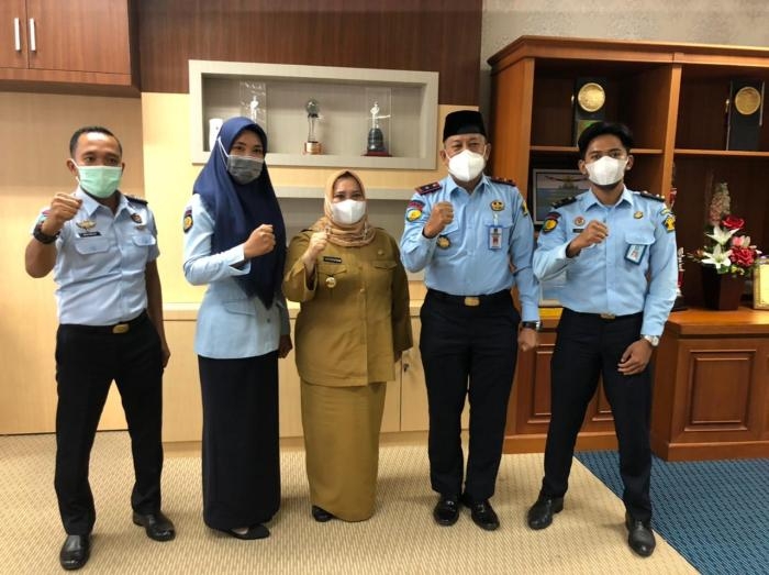 Kepala Rupbasan Kelas II Bengkalis Jalin Silaturahmi Ke Bupati Bengkalis 