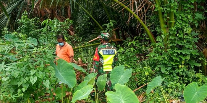 Anggota Danramil 08/Merbau Kembali Gelar Patroli Karlahut
