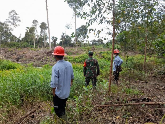 Anggota Danramil 09/Minas Kembali Gelar Patroli Karlahut