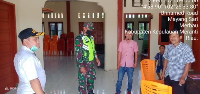 Cegah Covid 19, Personil Koramil 08 Merbau Kembali Gelar Patroli 