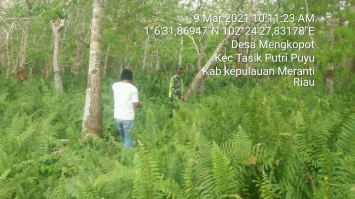 Cegah Kebakaran, Personil Koramil 08 Merbau Gelar Patroli Karlahut