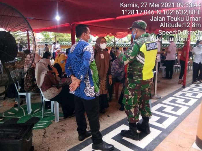Meskipun Di Bulan Syawal, Personil Koramil 01 Bengkalis Gelar Komsos Di Kelurahan Kota