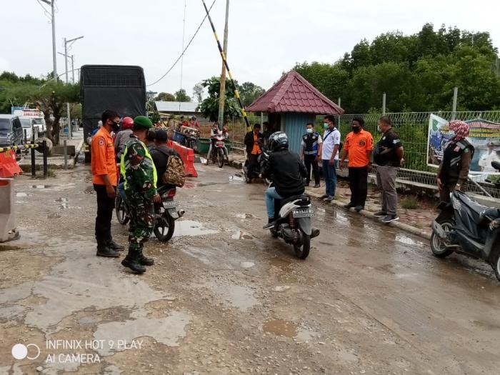 Anggota Danramil 05/Rupat Mengelar Patroli Pengamanan Natal dan Malam Tahun Baru 2021