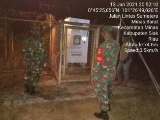 Anggota Danramil 09/Minas Kembali Menggelar Patroli Wilayah