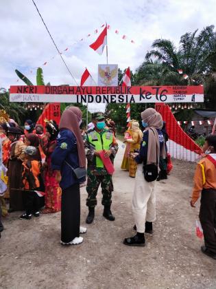 Antisipasi Penyebaran Corona Virus deases, Babinsa Desa Temusai Sertu Pauzi Lakukan Sosialisasi