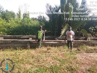 Cegah Karlahut, Personil Koramil 08 Merbau Gelar Patroli Bersama Warga