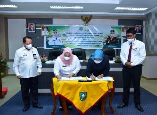 Ciptakan Pemerintahan Yang Bersih, Bupati Kasmarni MoU Dengan Kajari Bengkalis