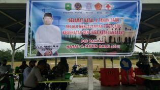 Anggota Danramil 10/Perawang Mengelar Patroli Pengamanan Natal dan Tahun Baru 2021 