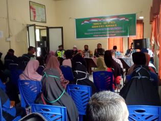 Beri Penyuluhan Bahaya Narkoba di Desa Bantan Tua Oleh Satgas TMMD Koramil 01/Bengkalis   