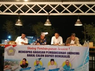 Kupas Gagasan Pembangunan Ekonomi Balon Bupati Bengkalis , ISEI Taja Dialog