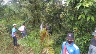 Cegah Titik Api, Babinsa Kampung Mandi Angin Giat Lakukan Patroli Karlahut