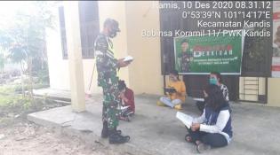 Anggota Danramil 11/Pwk Kandis Berikan Paket Internet Gratis Kepada Siswa