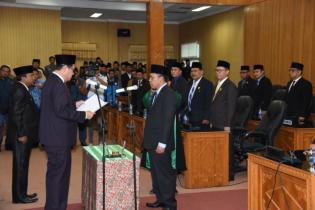 Syaukani Resmi Dilantik Sebagai PAW Anggota DPRD Bengkalis