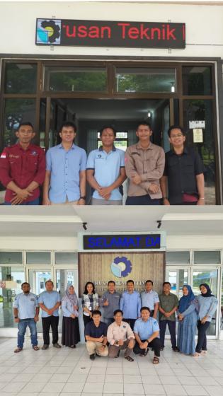Dosen Elektro Polbeng Serahkan Running Text Kepada Jurusan Teknik Perkapalan dan Kemaritiman Polbeng